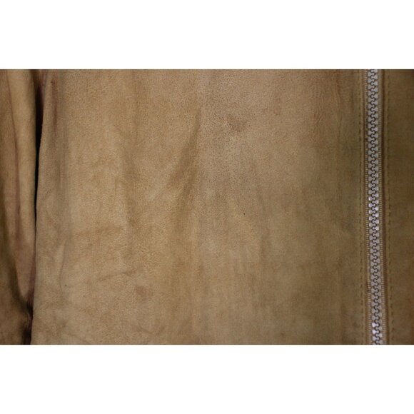 Vintage Burberrys Burberry Womens 12 Suede Leather Bomber Jacket L559 - Picture 6 of 9